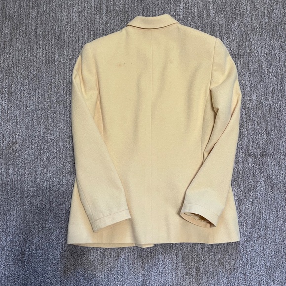 Carlisle Yellow Wool Cashmere Angora Blend Zip Car Coat – Size 8 - Picture 3 of 9